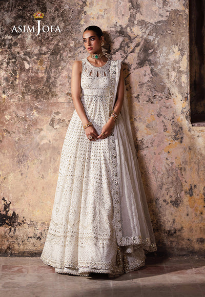 AJKB-06 EMBROIDERED CHIFFON 3 PCS | BEKHUDI | ASIM JOFA in UK USA UAE online kapraye.com