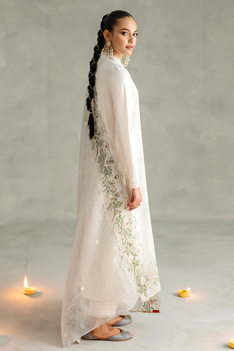 BLUE FOG-3PC EMBROIDERED LAWN SUIT | EID LAWN | CROSS STITCH in UK USA UAE online kapraye.com