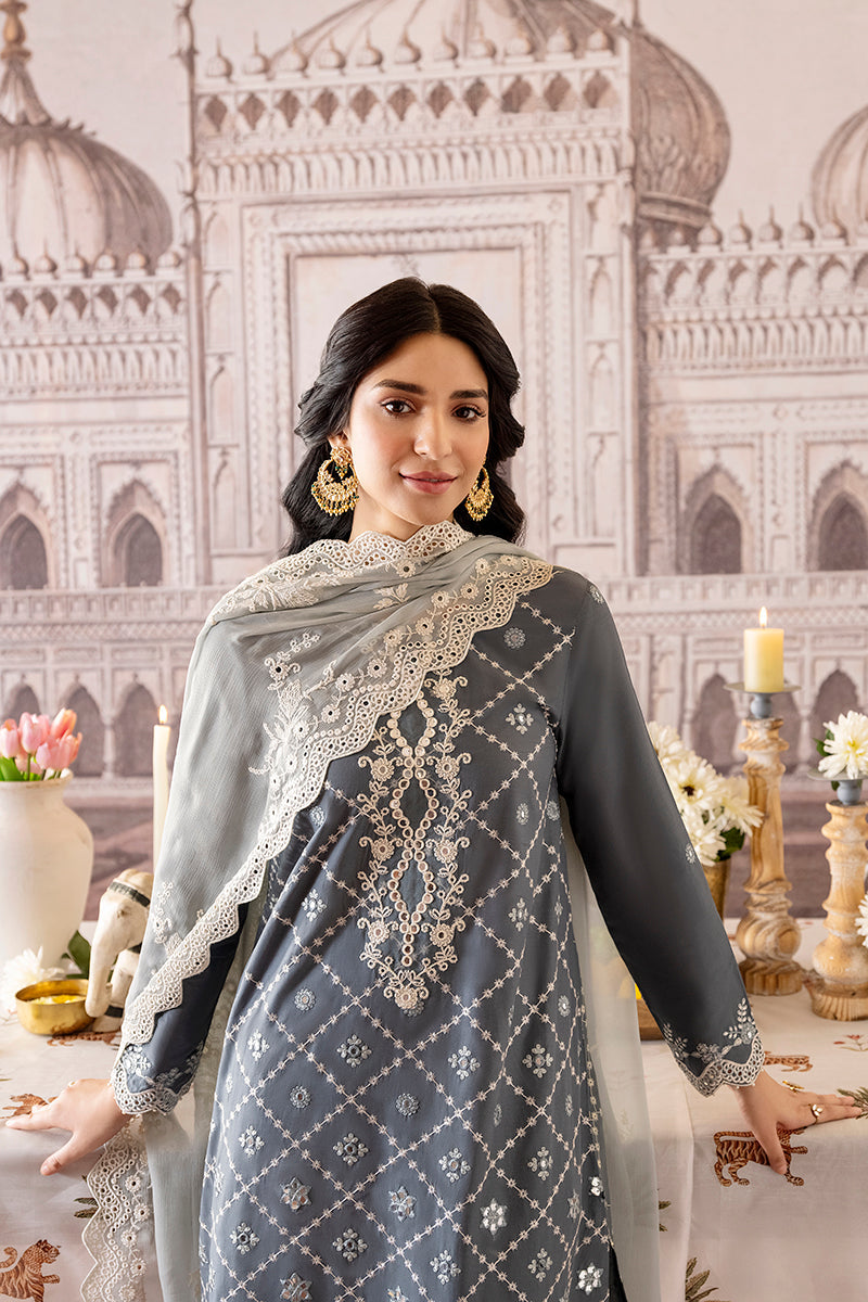 TENDER FROST-3PC EMBROIDERED LAWN SUIT | EID LAWN | CROSS STITCH in UK USA UAE online kapraye.com