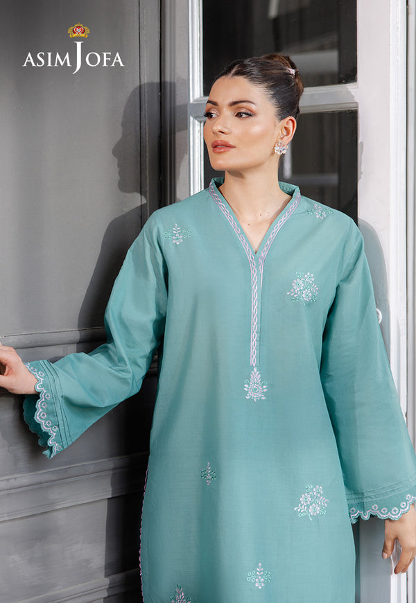 AJPB-188 EMBROIDERED CAMBRIC STITCHED 2PCS | DAILY PRET 2 | ASIM JOFA