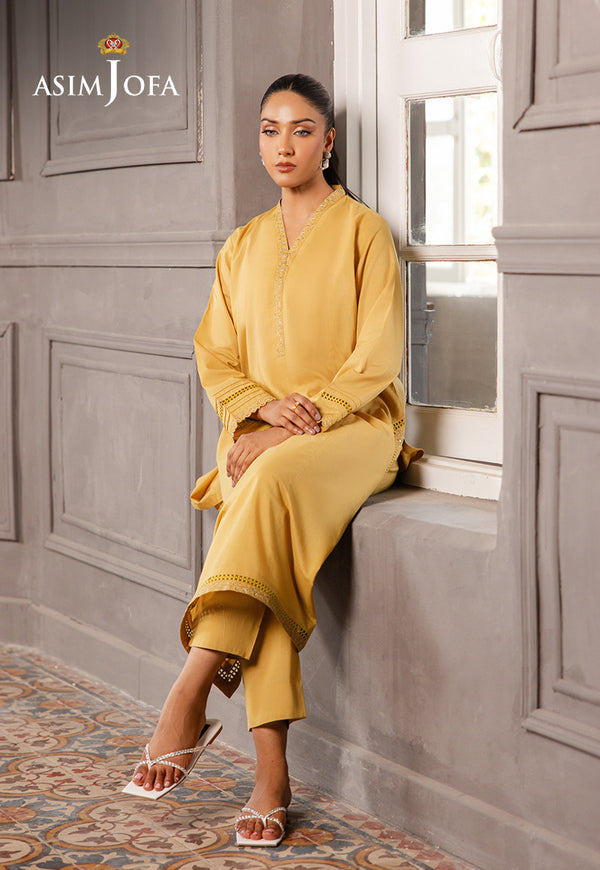 AJPB-222 EMBROIDERED CAMBRIC STITCHED 2PCS | DAILY PRET 2 | ASIM JOFA