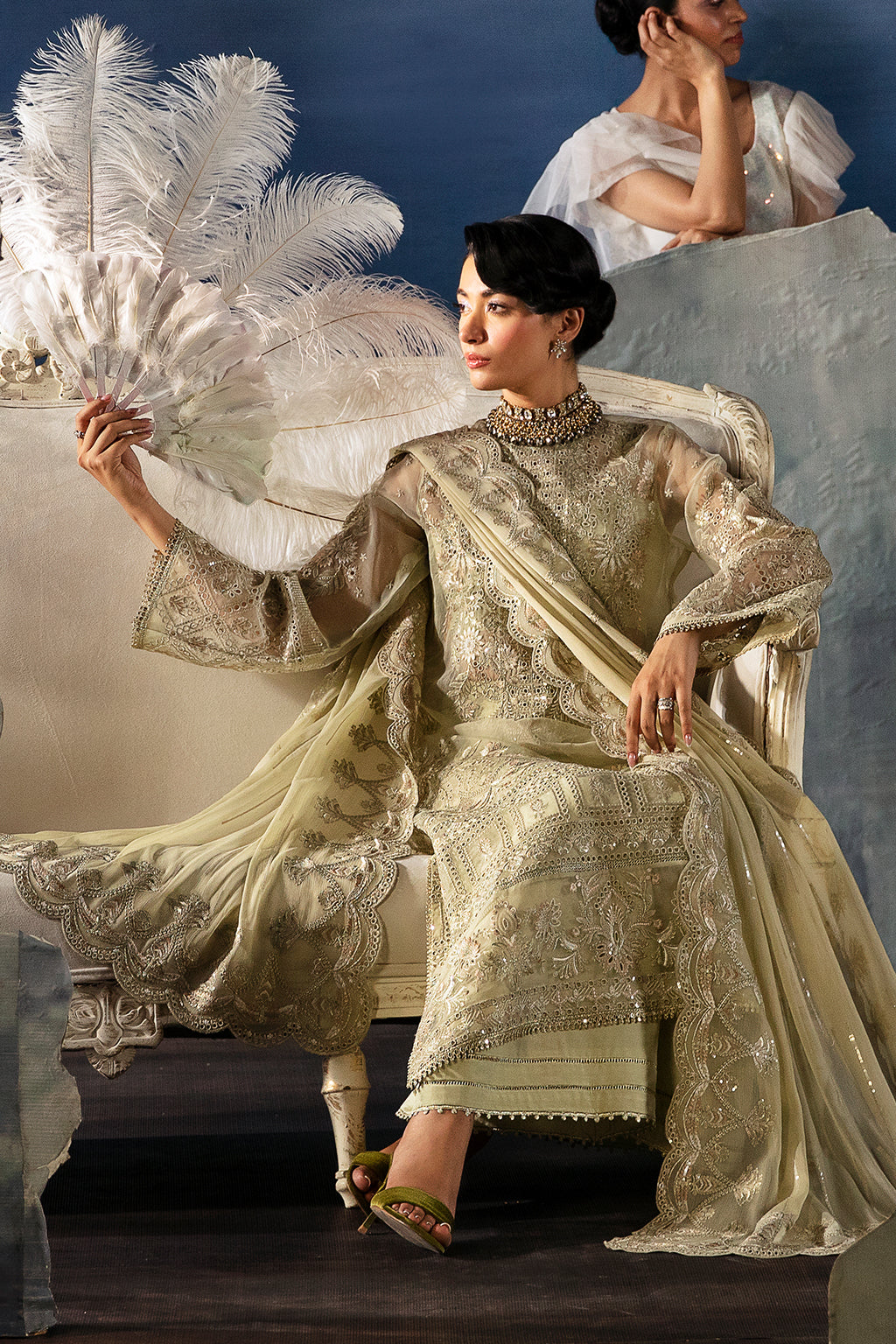 Zelena | LA FUCHSIA FESTIVE VOL 2 | AFROZEH in UK USA UAE online kapraye.com