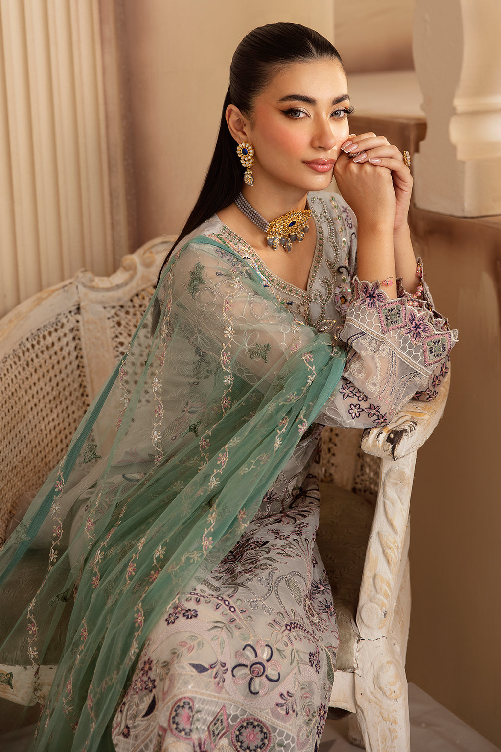 M-1201 | MINHAL COLLECTION | RAMSHA in UK USA UAE online kapraye.com