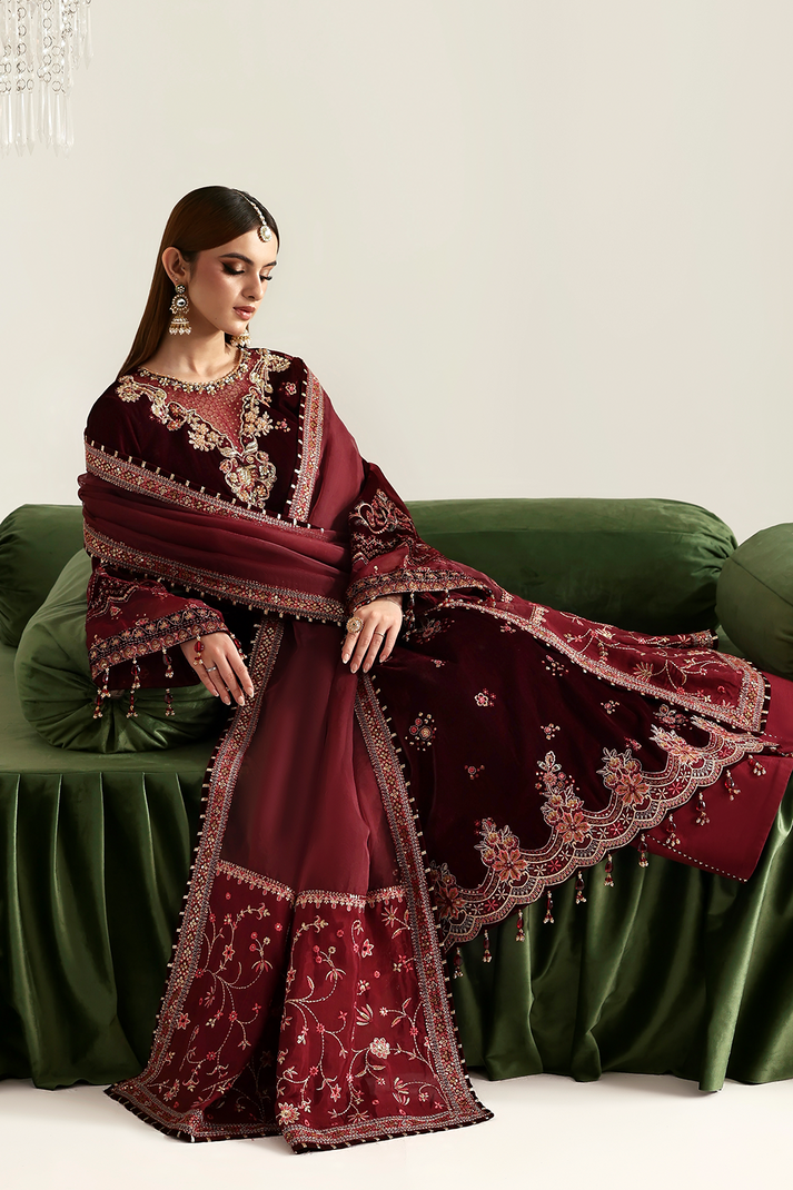 NADIRA | ZARPOSH VELVET COLLECTION | EMAAN ADEEL