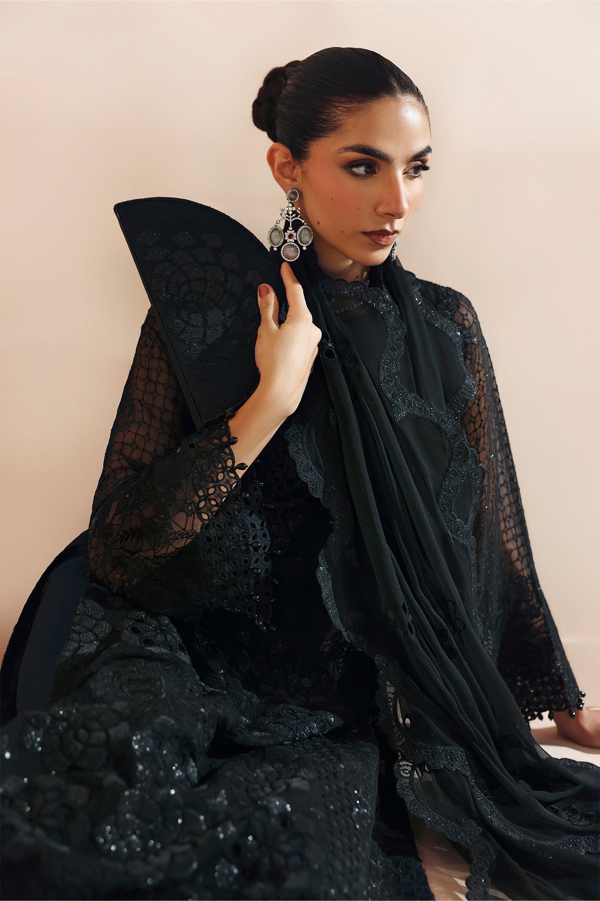 AF-BCH-2201-RIKA BLACK | AYMAL Vol 2 | ALIZEH FASHION