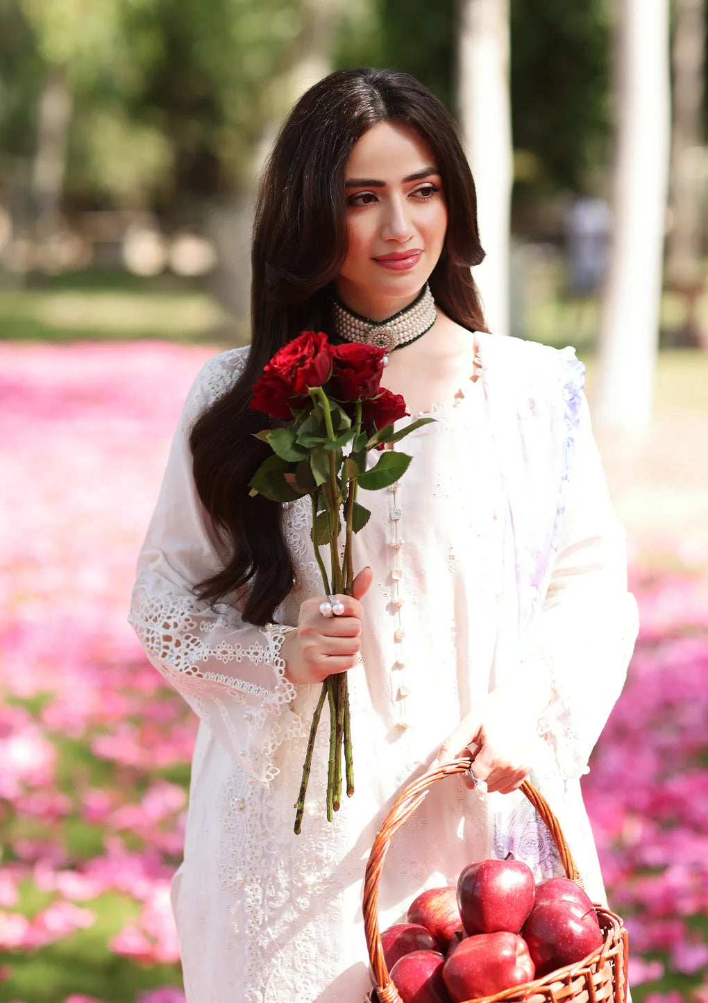 ECF-03 SNOW WHITE || ELAF Festive Chikankari 2023 Vol II || Elaf Premium in UK USA UAE online kapraye.com