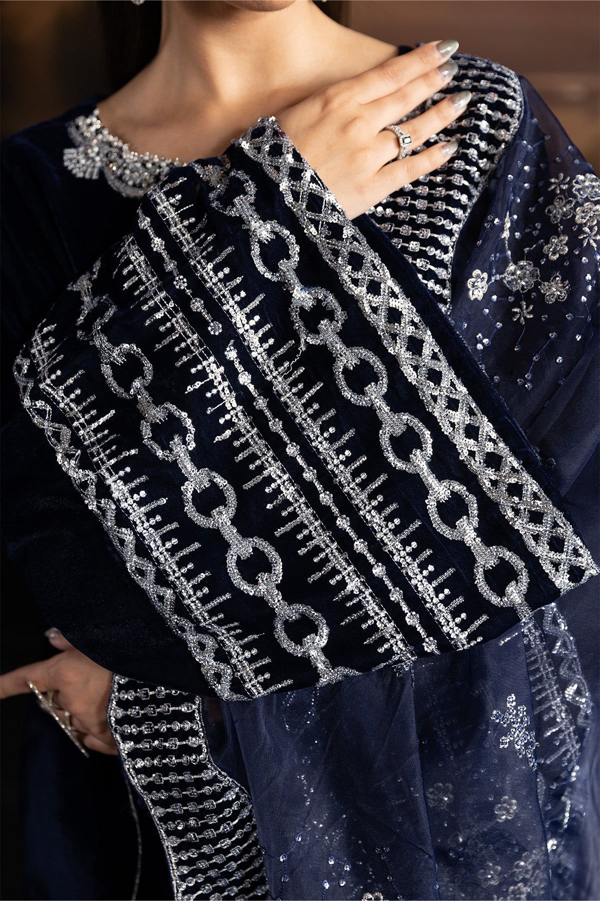 AF-VLT-2208-Velvetine | L’AMOUR ’25 – Luxury Handmade Velvet Collection | ALIZEH FASHION