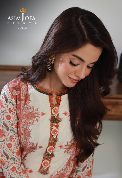 AJBP-52 (2-PCS) || BASIC PRINTS VOL 2 || ASIM JOFA in UK USA UAE online kapraye.com