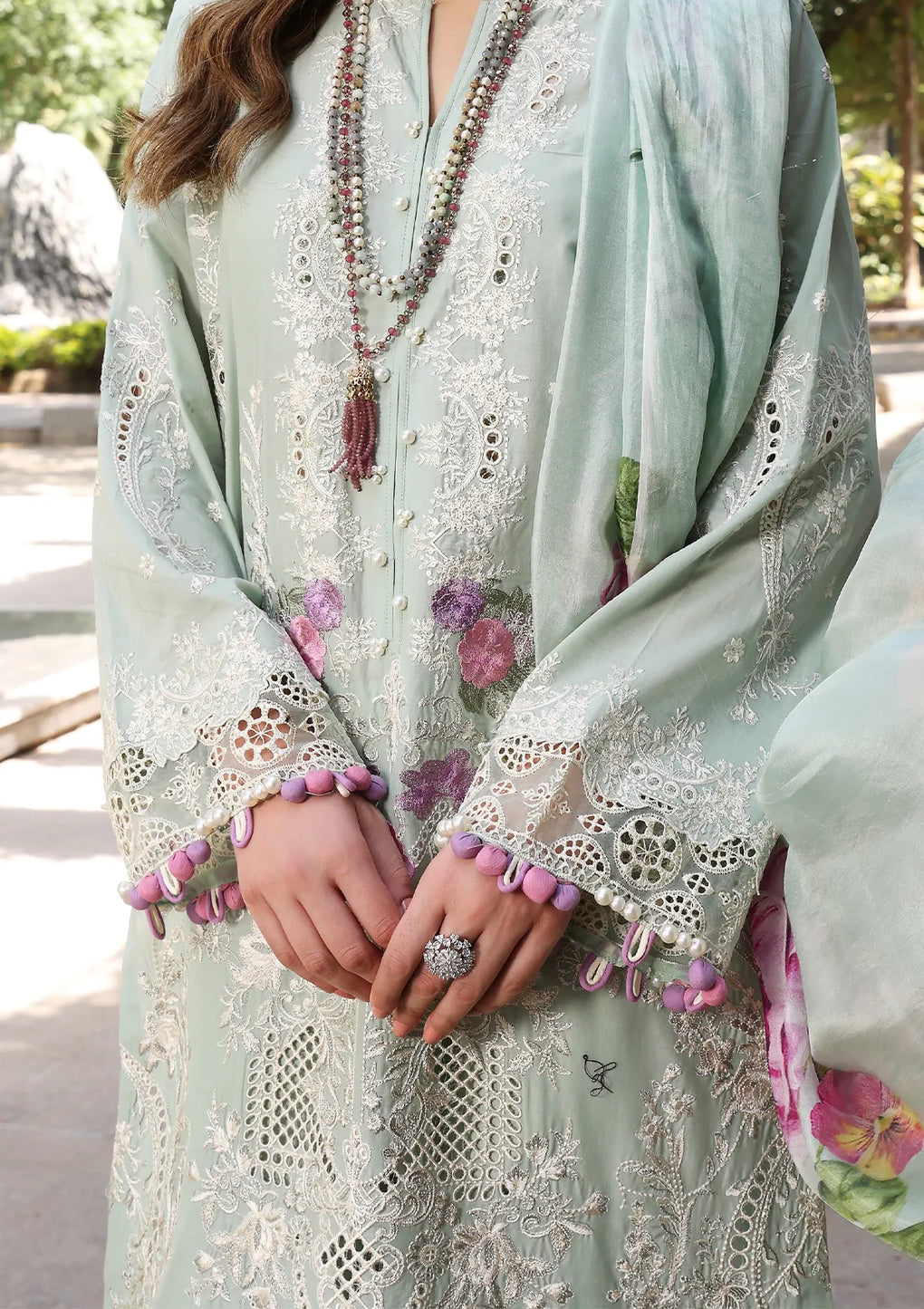 ECF-11A SERENITY || ELAF Festive Chikankari 2023 Vol II || Elaf Premium in UK USA UAE online kapraye.com
