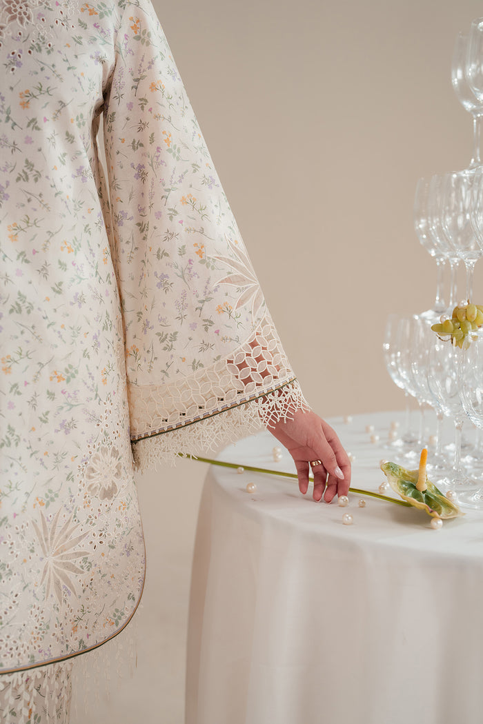 EMBROIDERED LAWN IL'25-D09 || IRIS LUXURY LAWN IL'25 || JAZMIN