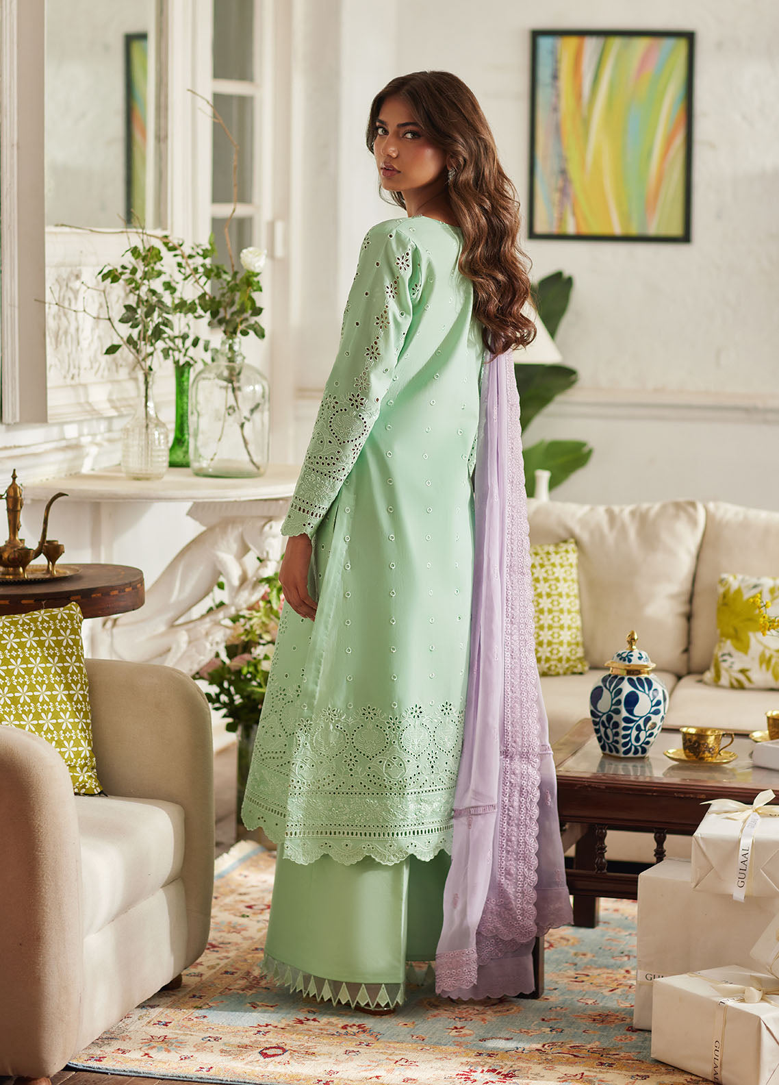 Alira GC-25V1-07 | LUMIERE CHIKANKAARI LAWN | GULAAL