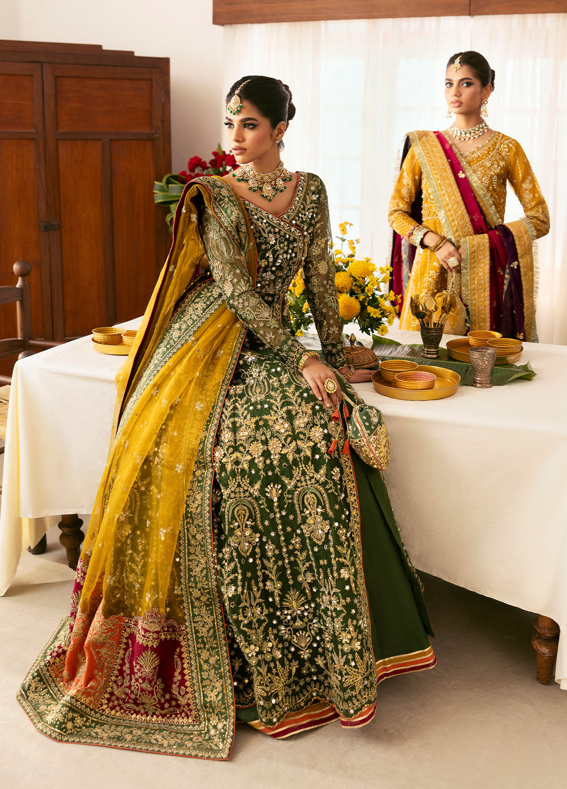 Maahru | Chaandni Unstitched Wedding Formals | Gulaal in UK USA UAE online kapraye.com