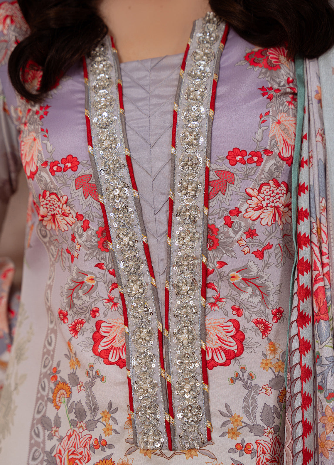 Twilight Elegance | VELOURE PRINTED SILK | GULAAL