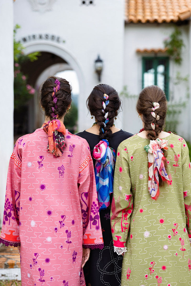 Coral Mar | Mirasol Unstitched Printed Cambric | Mushq