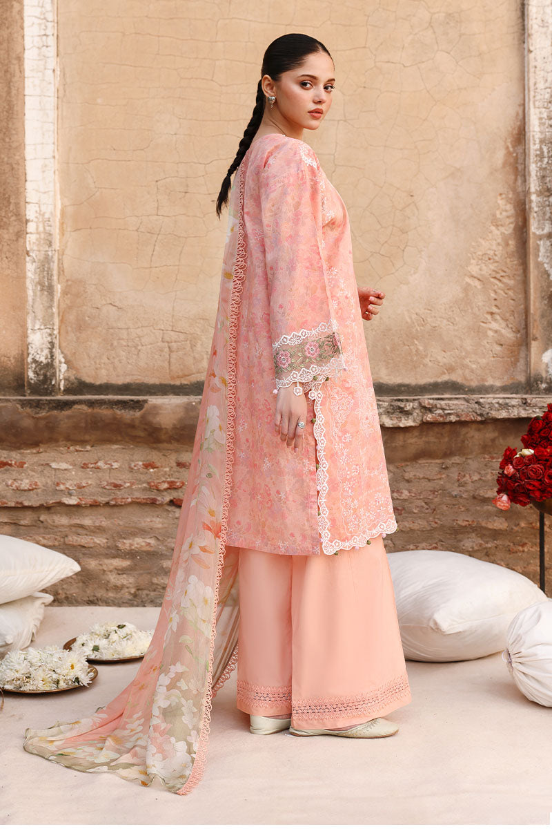 MUTED BLUSH-3PC PRINTED LAWN SUIT | EID LAWN '26 | CROSS STITCH