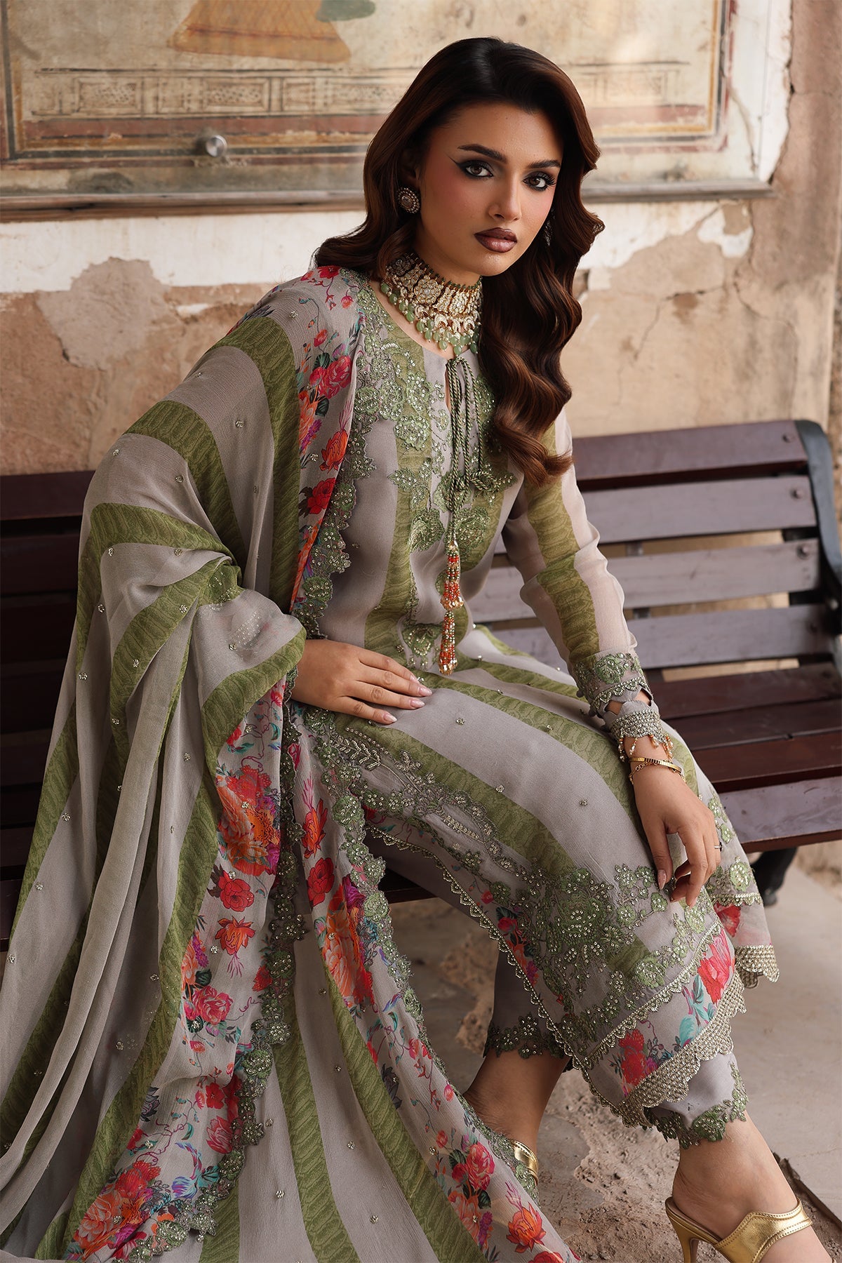 VSL25-46 | VASAL - Vol 6 Unstitched Luxury Chiffon | CHARIZMA