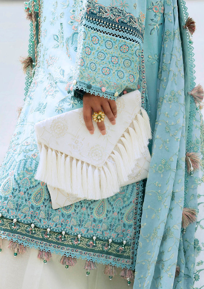 IVORY SILK ENVELOPE BAG | LAWN '25 VOL 1 | AIK ATELIER