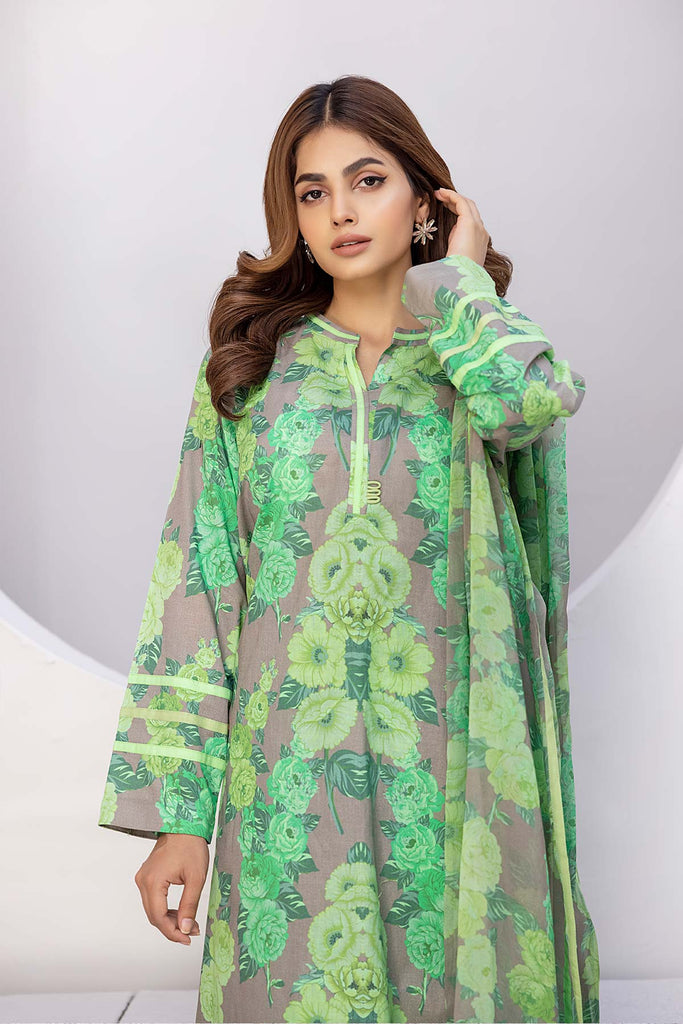 3-Pc Digital Printed Lawn Shirt With Lawn Trouser and Chiffon Dupatta CPM23-63 | PRINT MELODY | CHARIZMA in UK USA UAE online kapraye.com