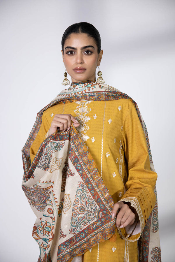 2 Piece - Embroidered Dobby Suit || SIGNATURE || SAPPHIRE in UK USA UAE online kapraye.com