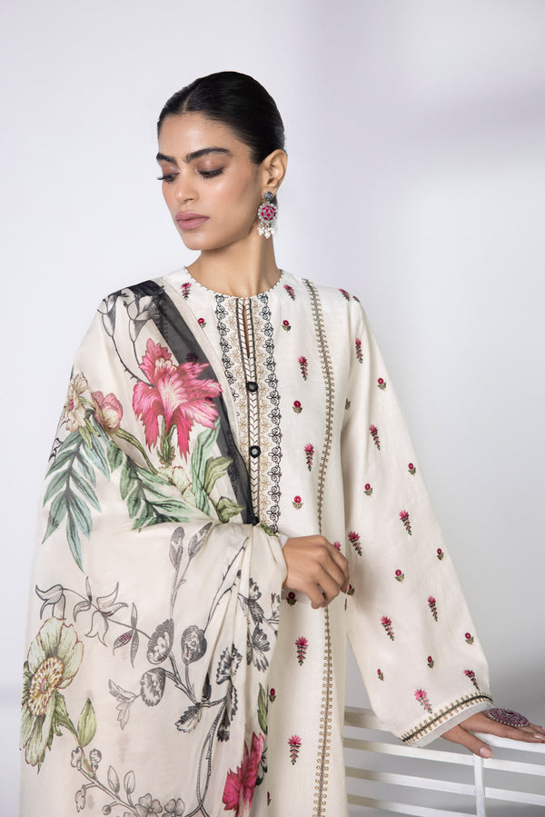 2 Piece - Embroidered Dobby Suit || SIGNATURE || SAPPHIRE in UK USA UAE online kapraye.com