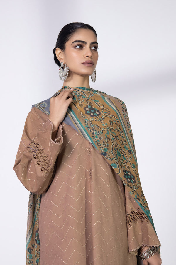 3 Piece - Embroidered Cambric Suit || SIGNATURE || SAPPHIRE in UK USA UAE online kapraye.com