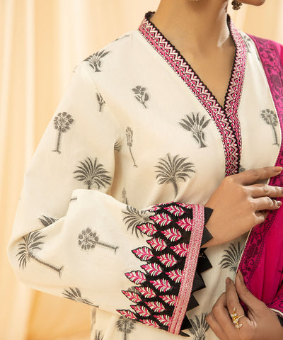 3 PIECE - DYED EXTRA WEFT JACQUARD SUIT | JACQUARD EID EDITION | SAPPHIRE in UK USA UAE online kapraye.com