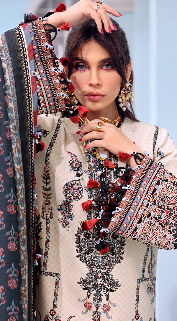 FARAH || LUXURY FESTIVE LAWN '22 “AFSANA” || ANAYA By Kiran Chaudhry in UK USA UAE online kapraye.com