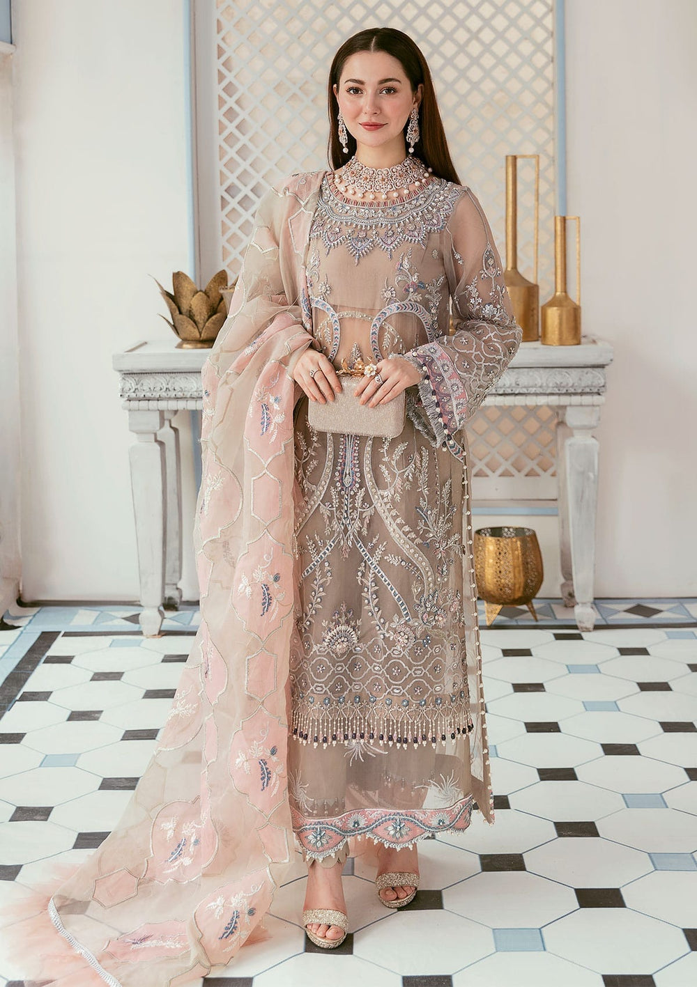 ECC-6- MONA LISA || Luxury Handwork Collection || Elaf Premium in UK USA UAE online kapraye.com