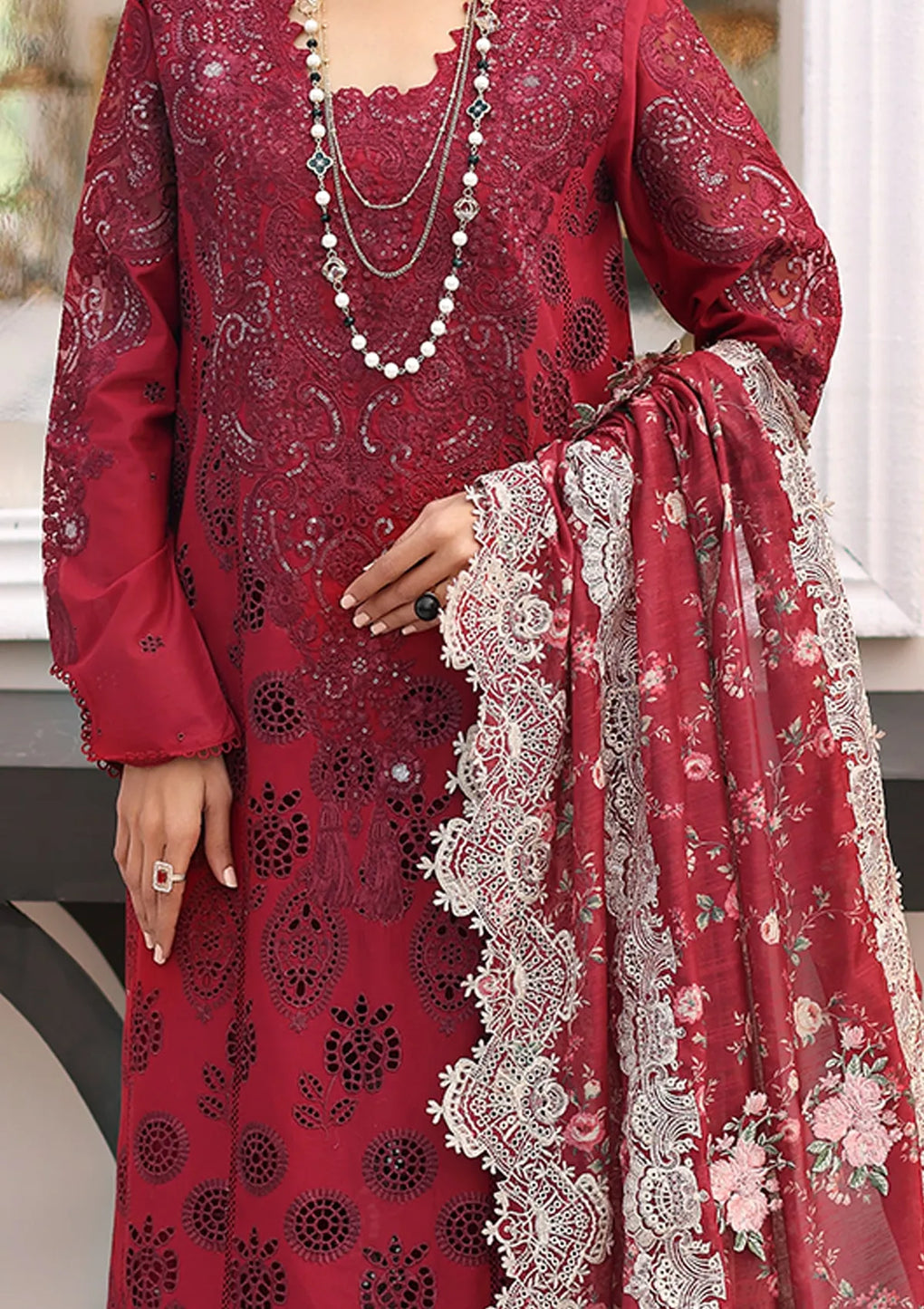 ELC-02B PRESTIGE | Elaf Festive Chikankari 2023 | ELAF Premium in UK USA UAE online kapraye.com