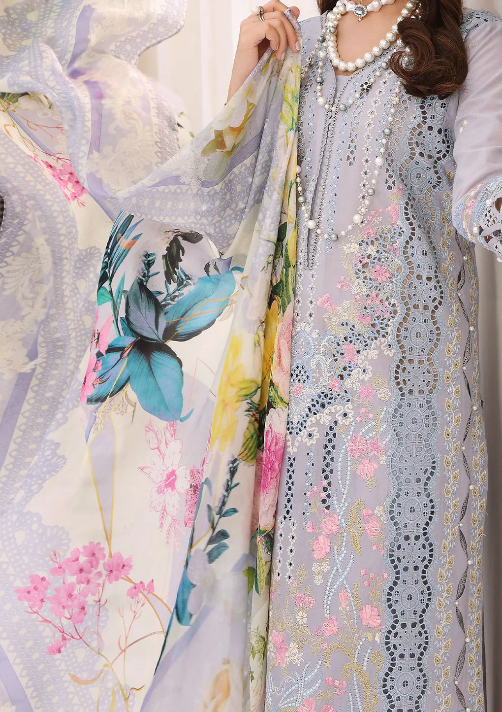 ELC-05 SERENADE | Elaf Festive Chikankari 2023 | ELAF Premium in UK USA UAE online kapraye.com