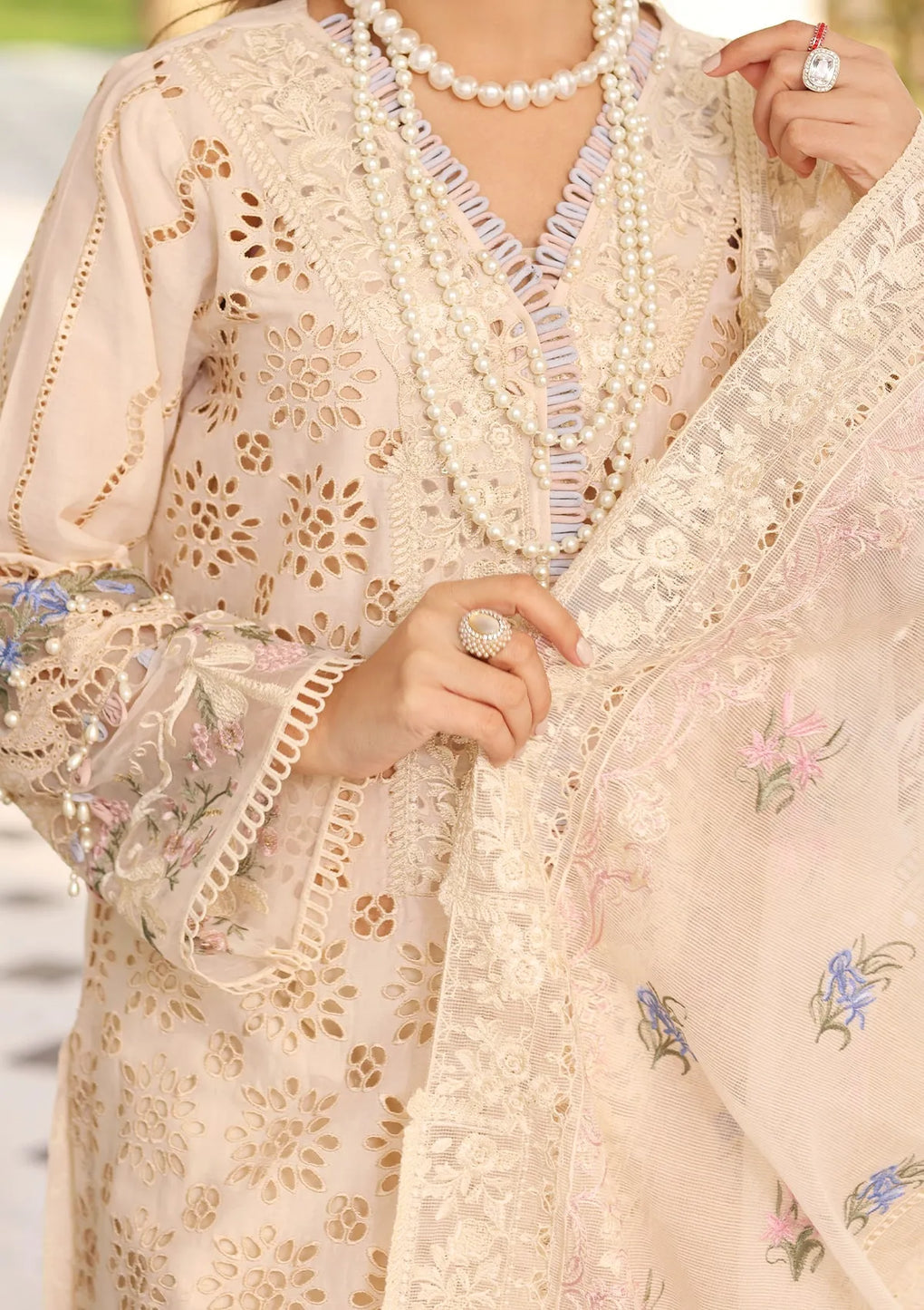 ELC-07 HARMONY | Elaf Festive Chikankari 2023 | ELAF Premium in UK USA UAE online kapraye.com