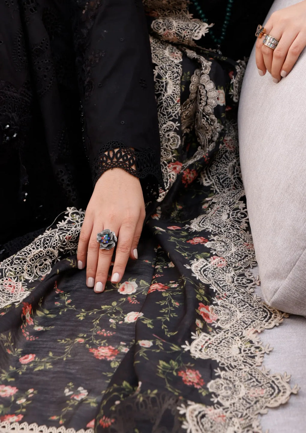 ELC-02A ECLIPSE | Elaf Festive Chikankari 2023 | ELAF Premium in UK USA UAE online kapraye.com