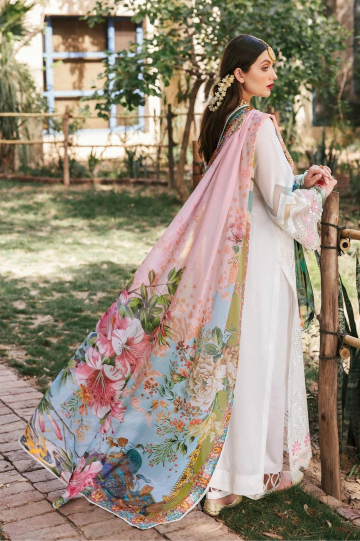FFMD11-SUT-WHT || Mehru Luxury Lawn Collection 2022 || Ittehad Textiles in UK USA UAE online kapraye.com