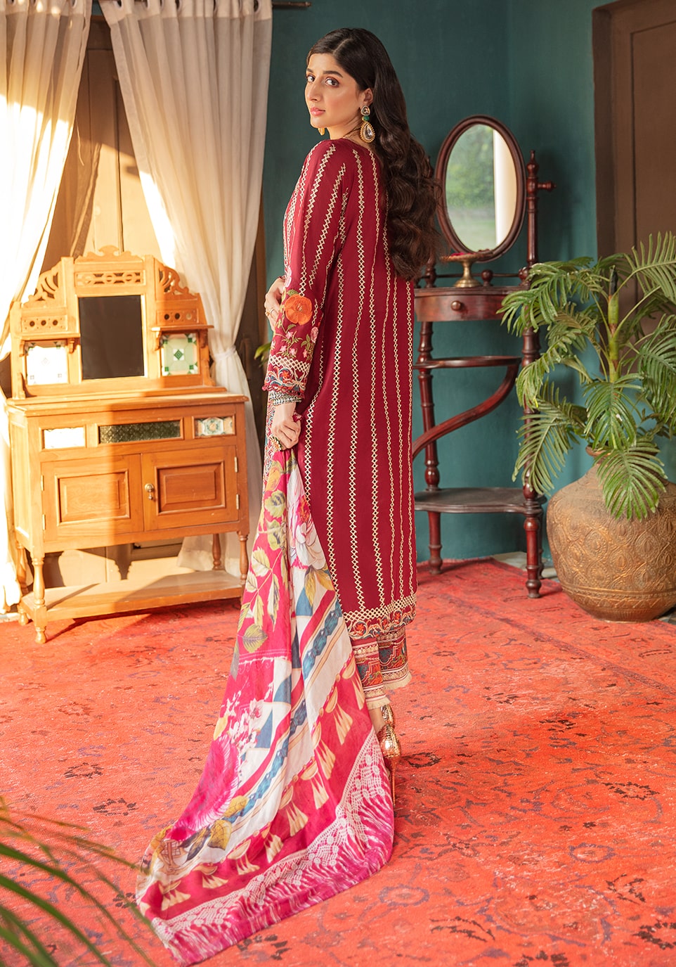 EFC 11B- Magnificent || Elaf Festive Chikankari 2022 || Elaf Premium in UK USA UAE online kapraye.com