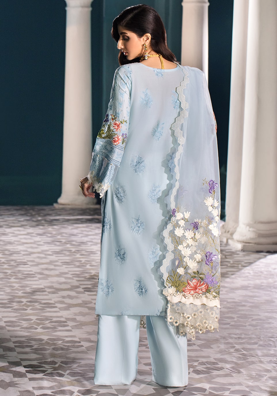 EFC 6B- Marina || Elaf Festive Chikankari 2022 || Elaf Premium in UK USA UAE online kapraye.com