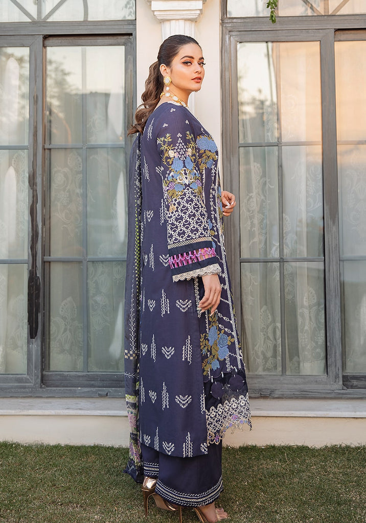 KLL-6A MIDNIGHT ORCHARD || LAWN COLLECTION VOL-1 || KHAF PREMIUM in UK USA UAE online kapraye.com