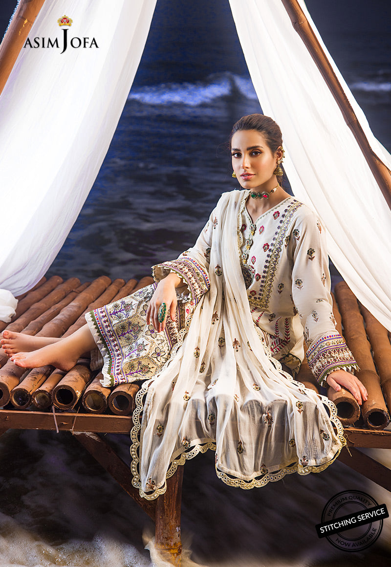 AJCK-01 || Chikankari Eid Collection || Asim Jofa in UK USA UAE online kapraye.com