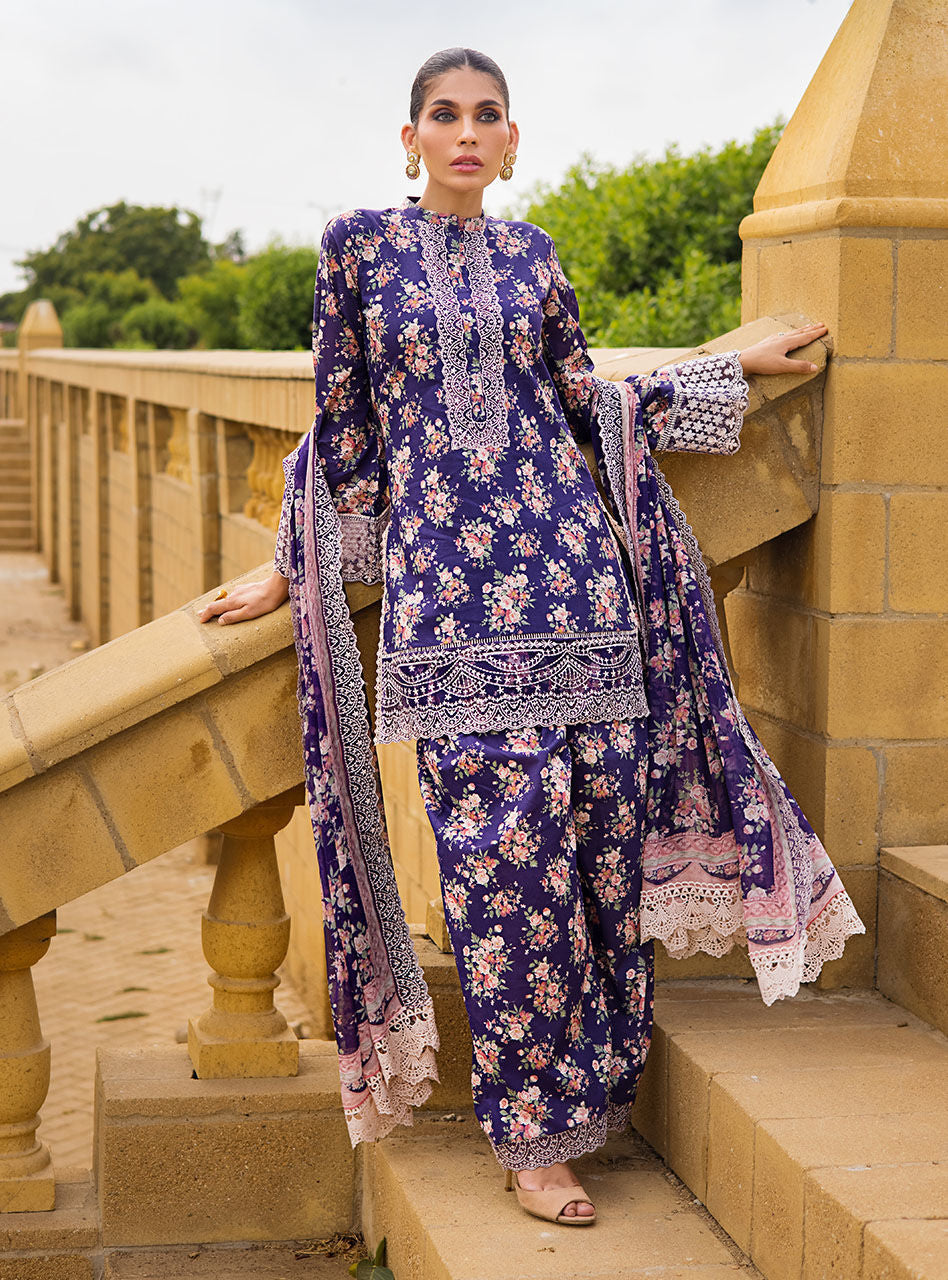 AABROO 6B || LUXURY LAWN || ZAINAB CHOTTANI in UK USA UAE online kapraye.com