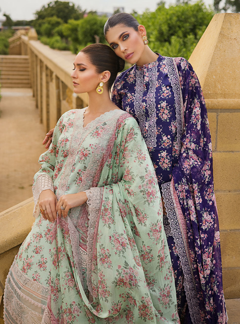 AABROO 6B || LUXURY LAWN || ZAINAB CHOTTANI in UK USA UAE online kapraye.com