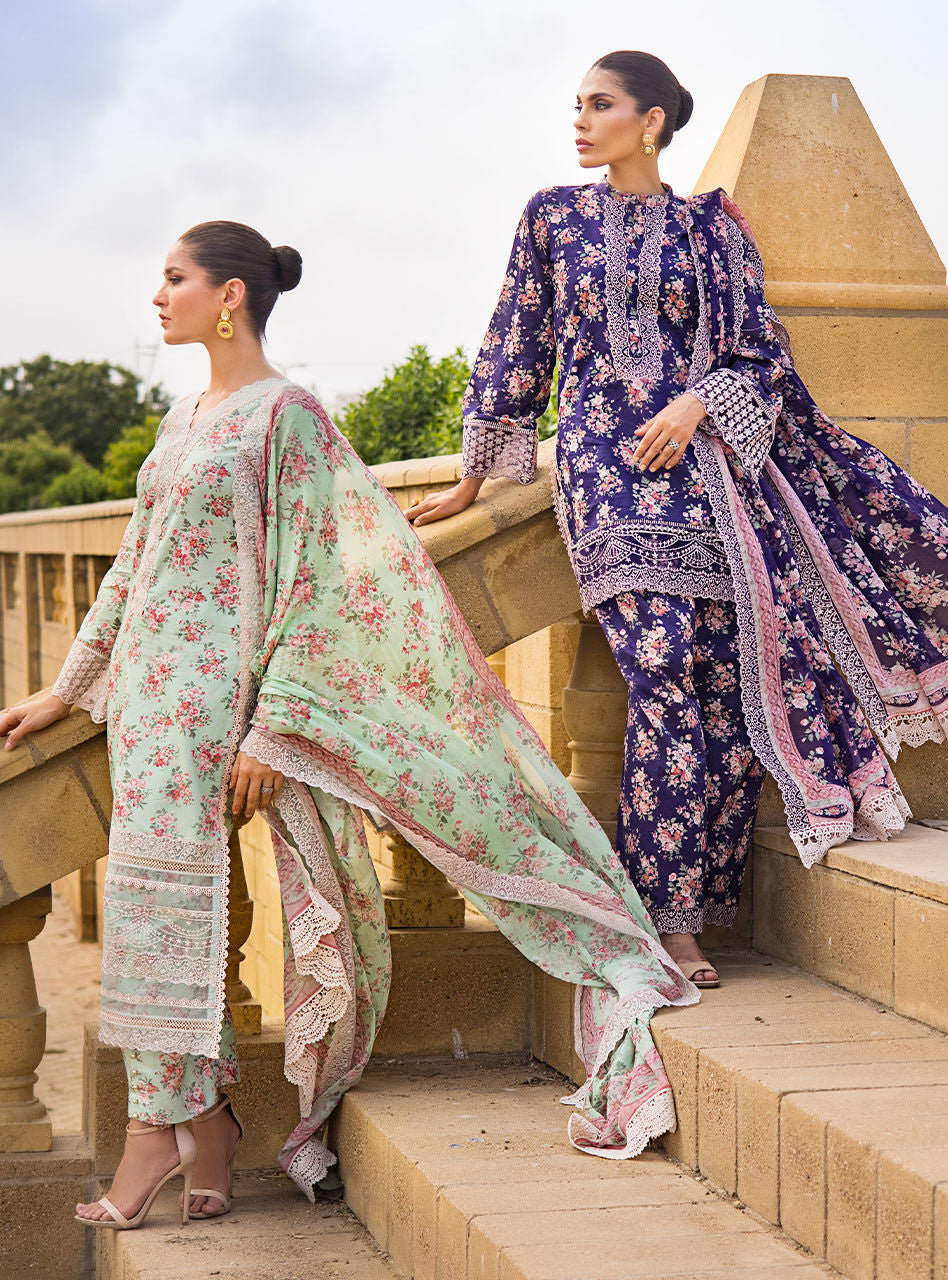 AABROO 6B || LUXURY LAWN || ZAINAB CHOTTANI in UK USA UAE online kapraye.com