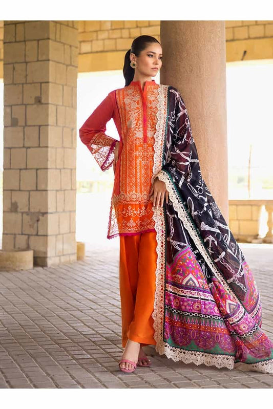 MEHR-E-NAZ 7B || LUXURY LAWN || ZAINAB CHOTTANI in UK USA UAE online kapraye.com