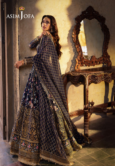 AJKB-09 EMBROIDERED CHIFFON 3 PCS | BEKHUDI | ASIM JOFA