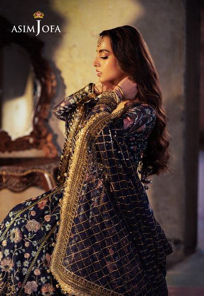 AJKB-09 EMBROIDERED CHIFFON 3 PCS | BEKHUDI | ASIM JOFA