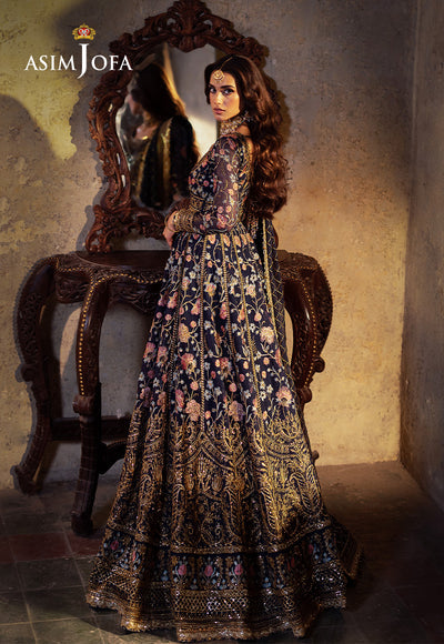 AJKB-09 EMBROIDERED CHIFFON 3 PCS | BEKHUDI | ASIM JOFA