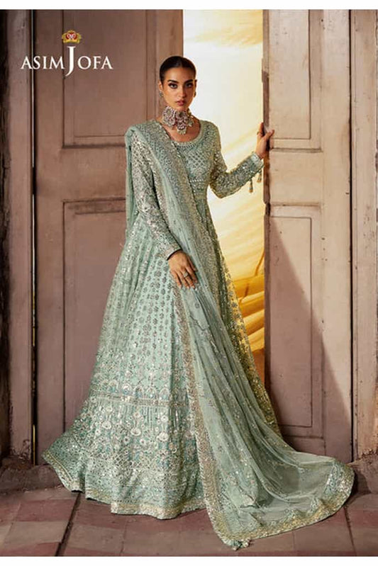 AJKB-07 EMBROIDERED NET 3 PCS | BEKHUDI | ASIM JOFA