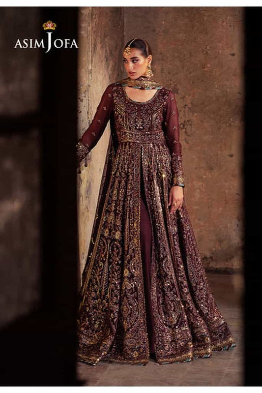 AJKB-08 EMBROIDERED CHIFFON 3 PCS | BEKHUDI | ASIM JOFA