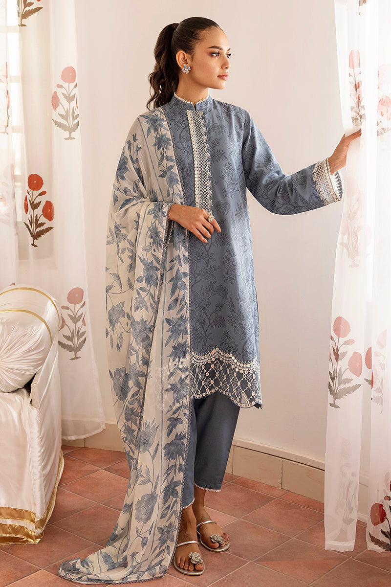 BERYL FERN-3PC COTTON JACQUARD SUIT | EID LAWN | CROSS STITCH in UK USA UAE online kapraye.com