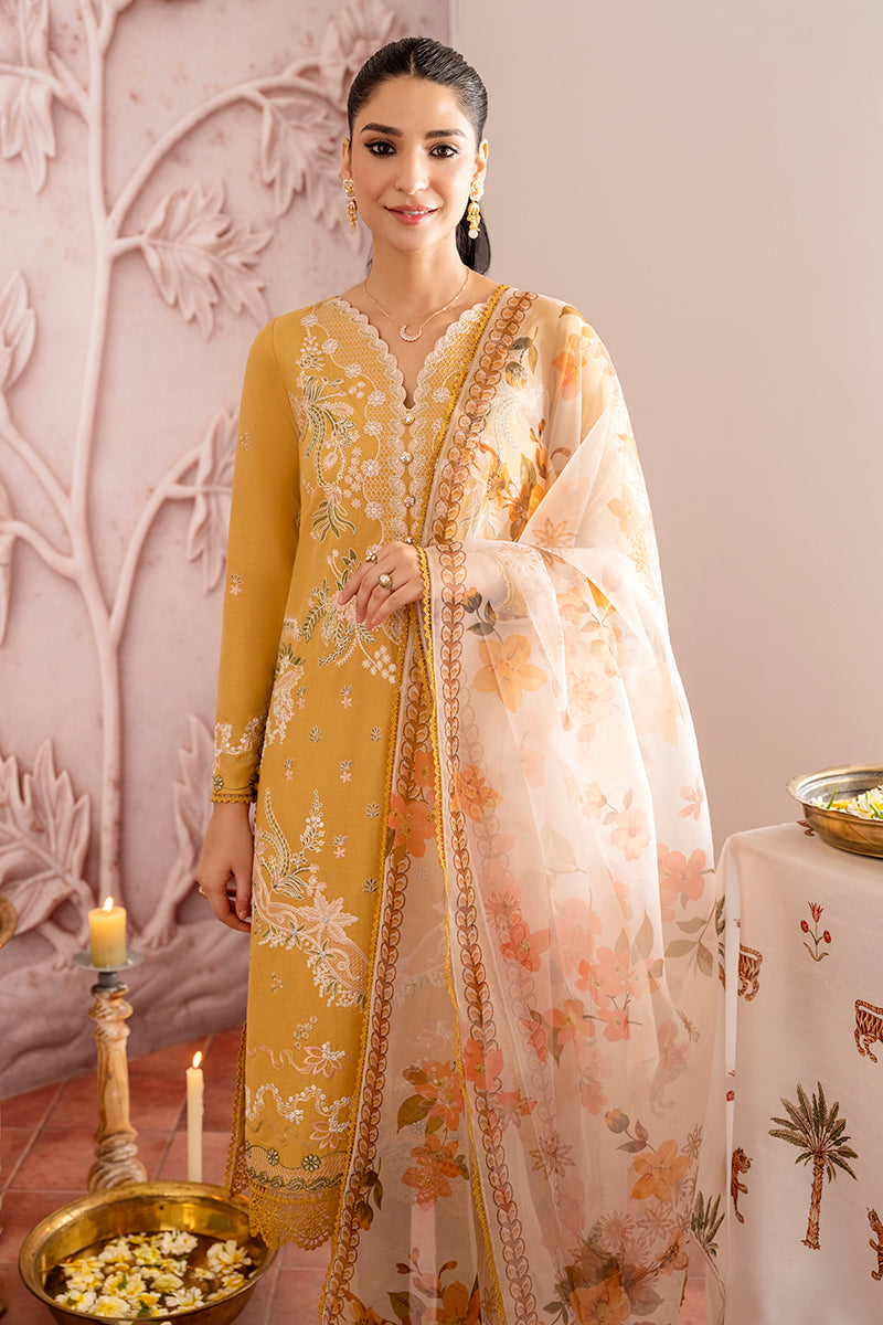 VIGOUR FLORET-3PC EMBROIDERED LAWN SUIT | EID LAWN | CROSS STITCH in UK USA UAE online kapraye.com