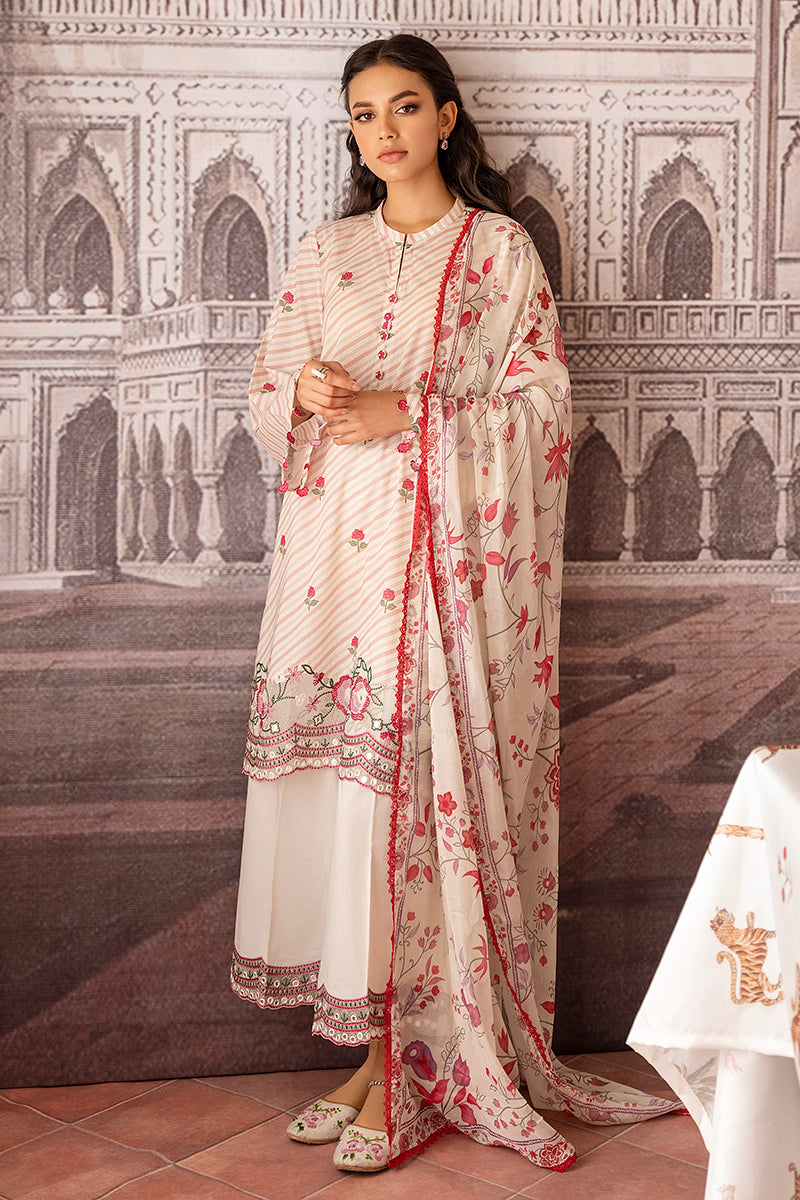 CLASSIC ALLEY-3PC PRINTED LAWN SUIT | EID LAWN | CROSS STITCH in UK USA UAE online kapraye.com