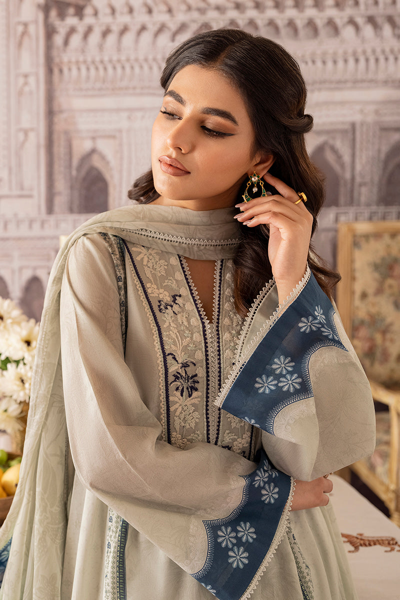 MINTY MEADOW-3PC PRINTED LAWN SUIT | EID LAWN | CROSS STITCH in UK USA UAE online kapraye.com